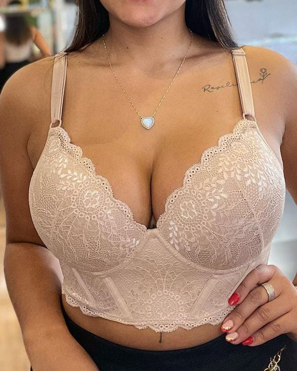 “Sustainable Push Up Enhancer with Lace - Shaping Design for Women”