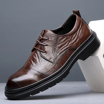 Full-Grain Leather Hybrid Oxford