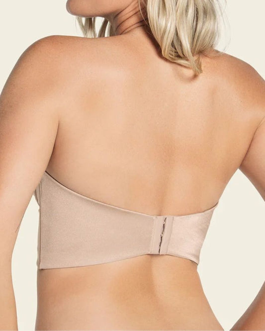 2-in-1 bra with straps and halterneck neckline